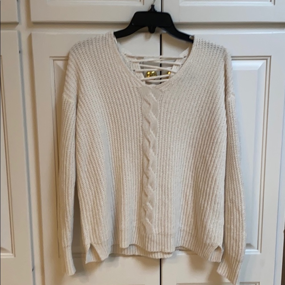 Spring+Mercer off white sweater